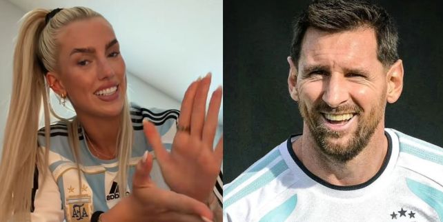 Kelci-Rose Bowers y Lionel Messi