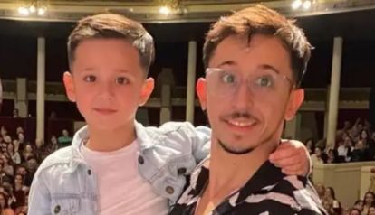 Rodrigo Noya y su hijo Bautista