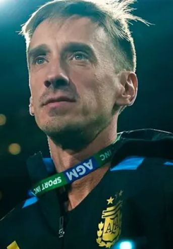Matías Manna, integrante del cuerpo técnico de Lionel Scaloni en la Selección argentina