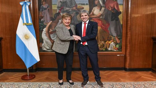 Kristalina Georgieva, Luis Caputo y el equipo económico 27072026