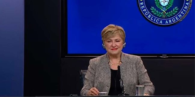 Kristalina Giorgieva FMI en Argentina 27072026