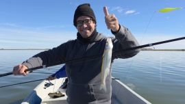 Lo más destacado fue la regularidad del pique, ya que los dos días la respuesta de los pejerreyes fue prácticamente idéntica, confirmando que Hinojo Grande mantiene una pesca muy estable durante esta temporada.