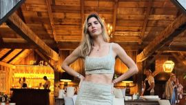 Delfina Blaquier mostró la nueva decoración de su living: estilo boho chic, sillón de ratán y lámparas de diseño