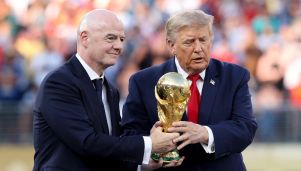 Gianni Infantino y Donald Trump