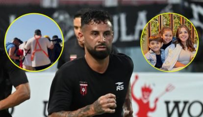 Lucas Trejo y su familia