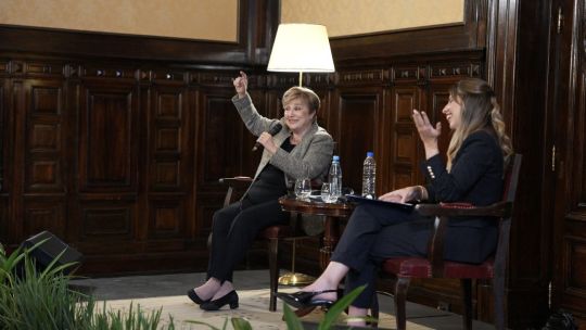 Los 5 posteos de Kristalina Georgieva: qué señales dejó en su primera jornada en Buenos Aires