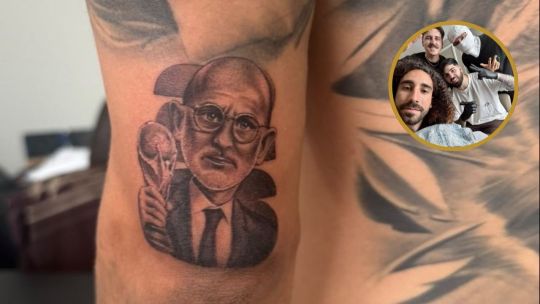Marc Cucurella cumplió su promesa: se tatuó la cara de Luis de la Fuente tras el Mundial 2026