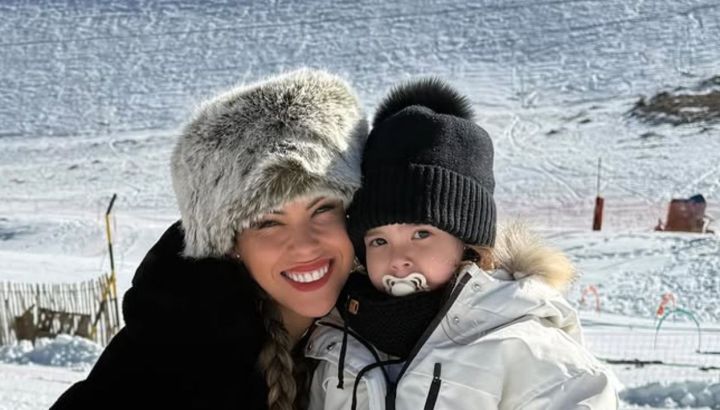 Barby Franco mostró el adorable look invernal de Sarah Burlando para disfrutar de la nieve