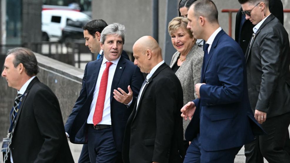 Kristalina Georgieva y Luis Caputo