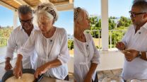 Donato de Santis y Helen Mirren