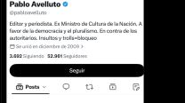 La ironía de Fernando Iglesias con Pablo Avelluto y el bloqueo de su cuenta en X