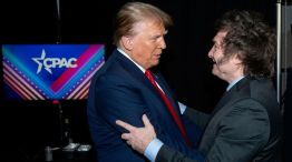 El abrazo entre Javier Milei y Donald Trump