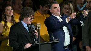 Javier Milei y Flávio Bolsonaro 29072026