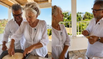 Donato de Santis y Helen Mirren