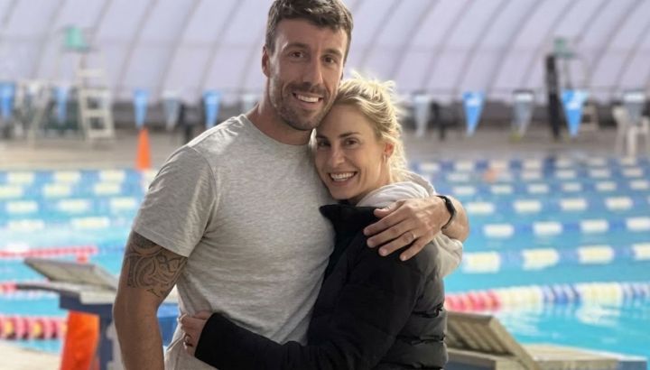 Juli Puente compartió cómo fue el tierno reencuentro de su esposo Facundo Miguelena con su bebé