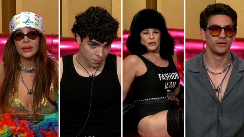 Charlotte Caniggia, Juanicar, Alejandra Majluf y Matías Hanssen en Gran Hermano
