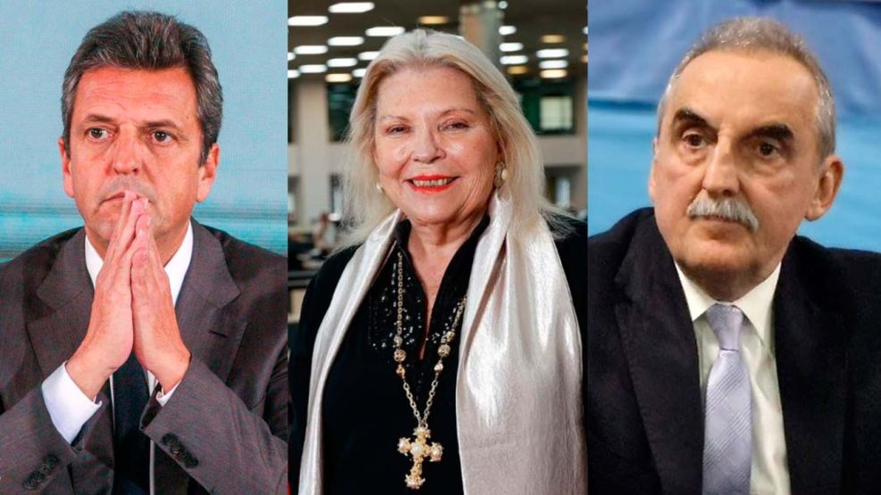 Sergio Massa, Lilita Carrió y Guillermo Moreno 30072026