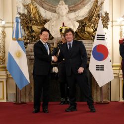 Myung y Milei | Foto:CEDOC