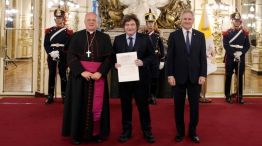 Milei recibió al nuevo embajador del Vaticano