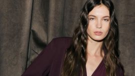 Helena Otamendi se lució con un increíble look total black para dar un show propio: transparencias y tendencias