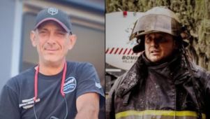 Bomberos cordobeses en la tragedia de San Juan