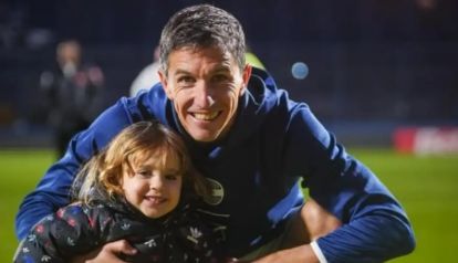 Nacho Fernández y su hija Olivia