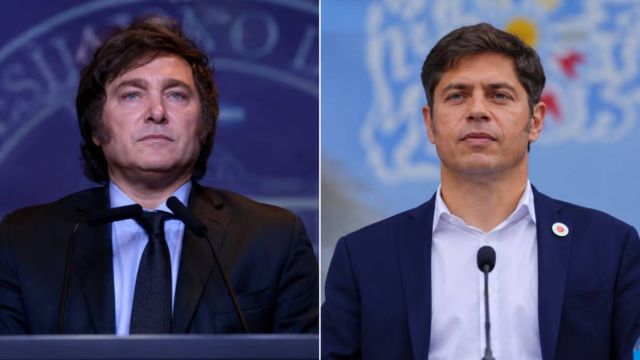 Javier Milei y Axel Kicillof