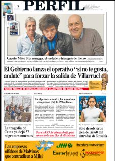 La tapa del Diario PERFIL del sábado 1° de agosto de 2026