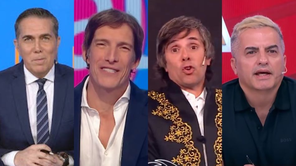 Rodolfo Barili, Iván de Pineda, Robertito Funes Ugarte y Ángel de Brito