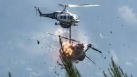 Dos muertos tras el choque de dos helicópteros que combatían incendios en Grecia
