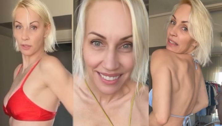 Estilo y sensualidad: Ingrid Grudke posó con sus bikinis más osadas y encendió la red