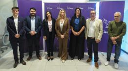 Karina Milei con dirigentes provinciales de La Libertad Avanza.