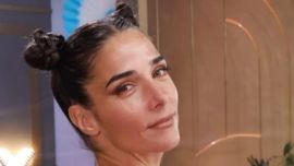 Juana Viale mostró su nuevo cambio de look: regresó al pelo largo y lo estrenó con un diseño velvet oro