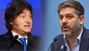 El ministro de Gobierno bonaerense Carlos Bianco y el Presidente Javier Milei
