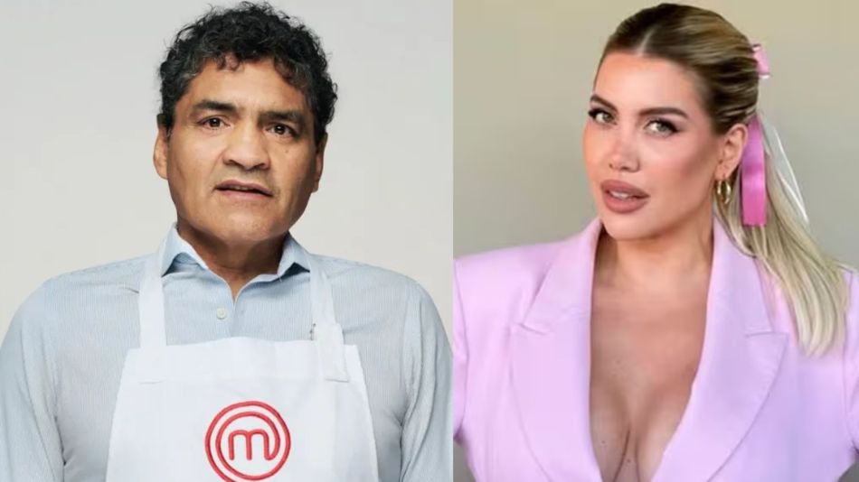 Jorge "El Roña" Castro y Wanda Nara