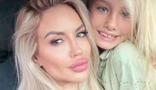 Luciana Salazar con su hija Matilda