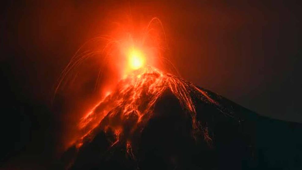 Erupción del volcán de Fuego en Guatemala 04082026