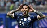 Inauguraron un mural de Enzo Fernández tras su expulsión en la final del Mundial