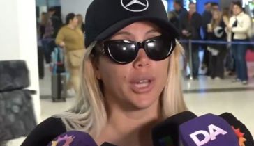 Wanda Nara en Ezeiza