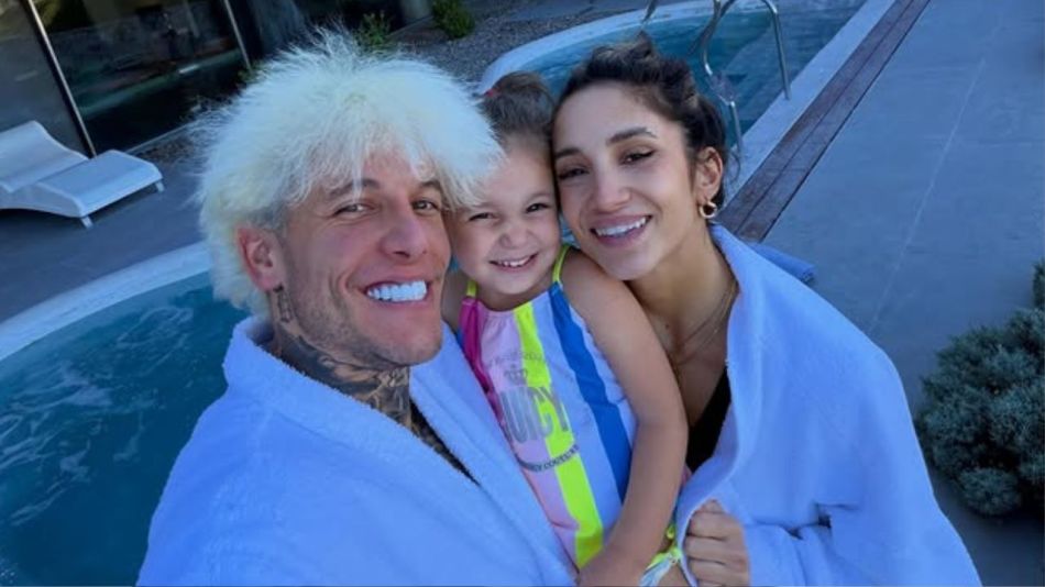 Melody Luz junto a Alex Caniggia y su hija Venezia