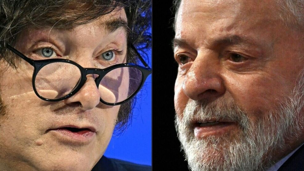 Milei y Lula Da Silva