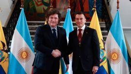 Javier Milei se reunió con Daniel Noboa en Ecuador y avanzó en seis acuerdos bilaterales