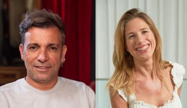 Martín Bossi y Alina Moine