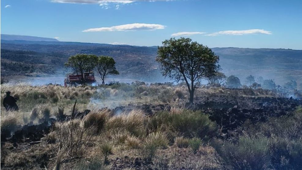 Incendio en Villa Yacanto