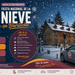 Bariloche se prepara para la Fiesta Nacional de la Nieve: reservá tu movilidad con tiempo | Foto:CONTENTNOTICIAS