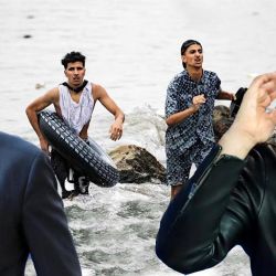 Sánchez, Bardem y los migrantes | Foto:CEDOC