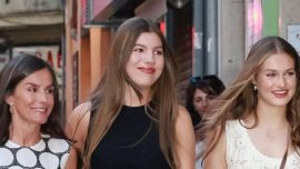 Lino, estampados y tonos neutros: los looks veraniegos de Letizia Ortiz y sus hijas para recorrer una fundación