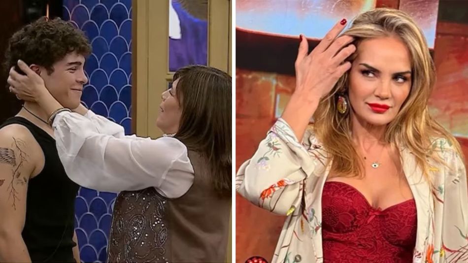 Juanicar con su mamá y Eliana Guercio