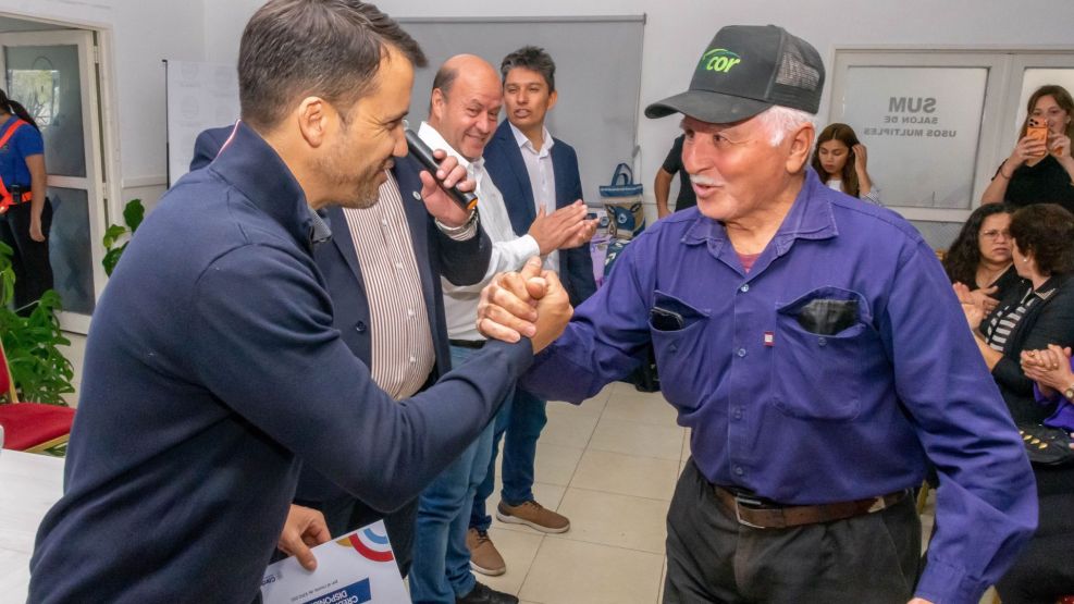 Ministro Marcos Torres en Cruz del Eje