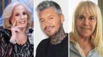 Mirtha Legrand, Marcelo Tinelli, Claudia Villafañe